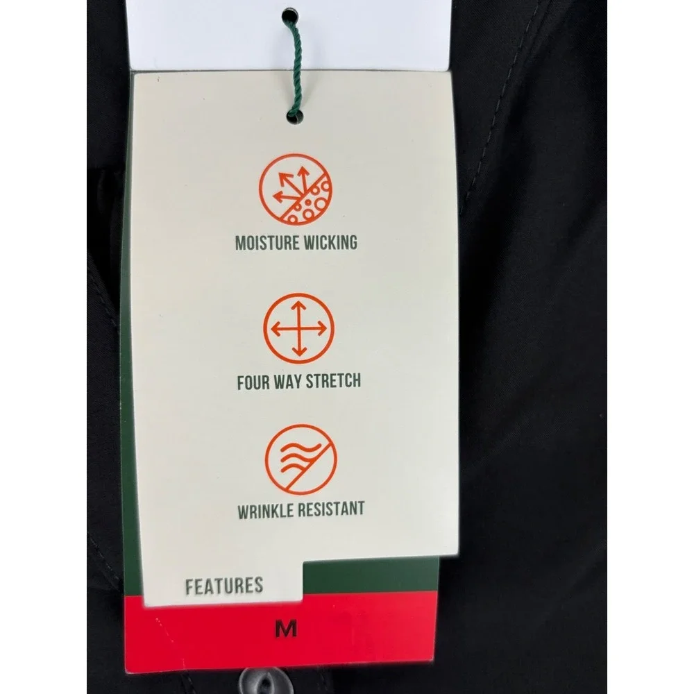 Orvis Pack and Go Dress‎ Black Size Medium M Moisture Wicking Travel Stretch NWT